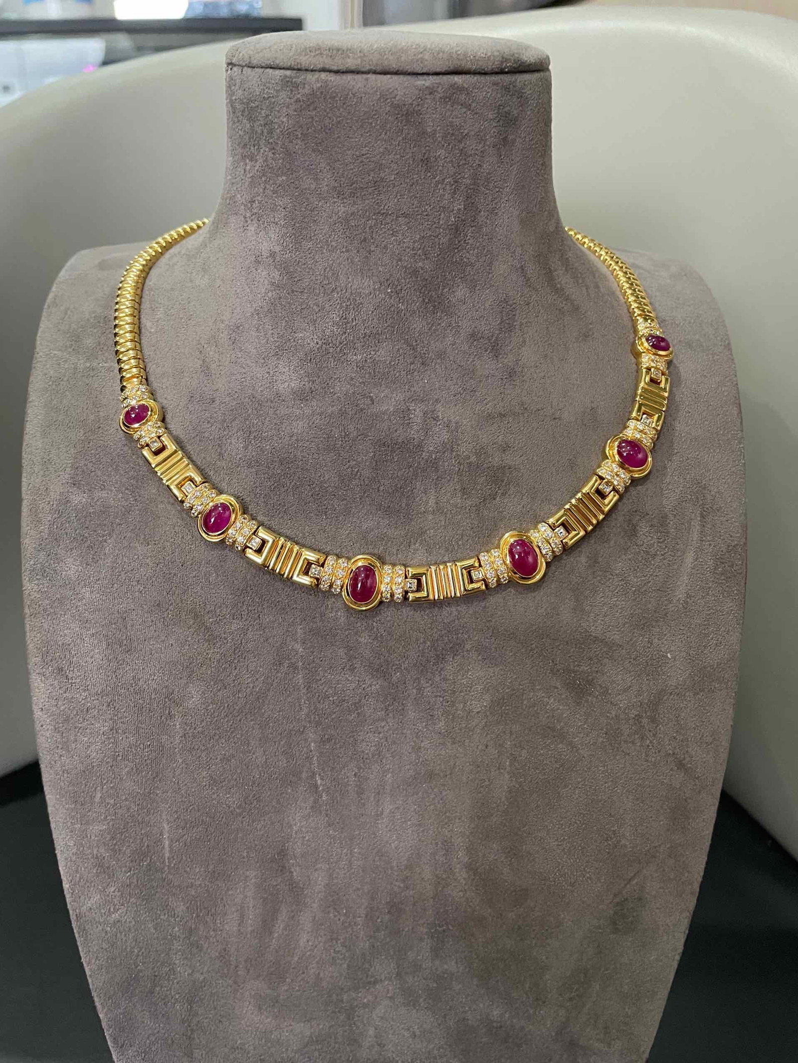 k18 Ruby Necklace - 4