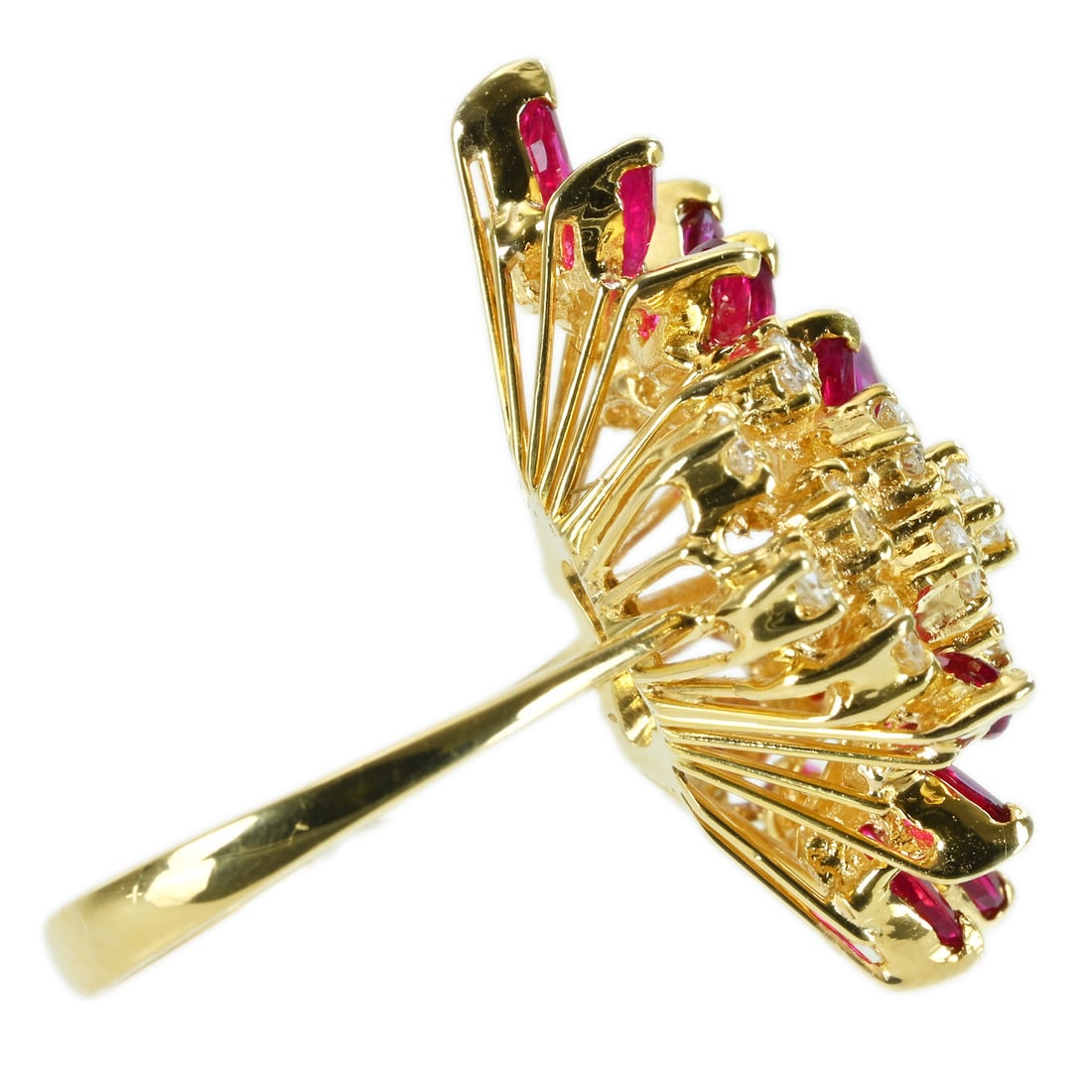 WALTHAM K18 Ruby Diamond Ring - 3