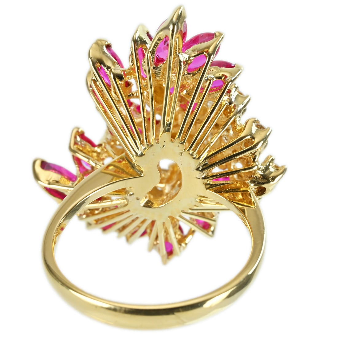 WALTHAM K18 Ruby Diamond Ring - 4