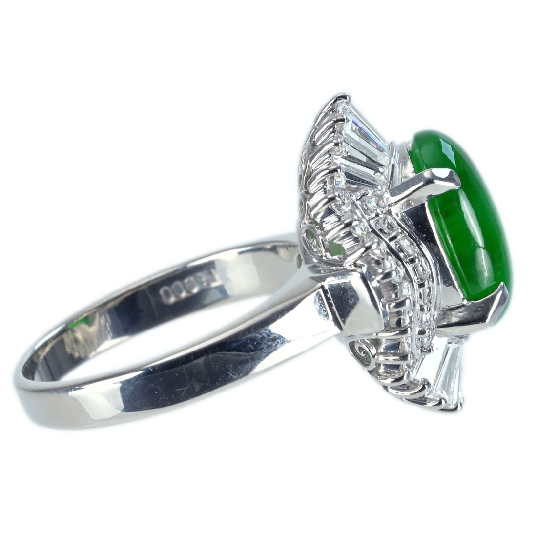 PT900 JADEITE RING - 3