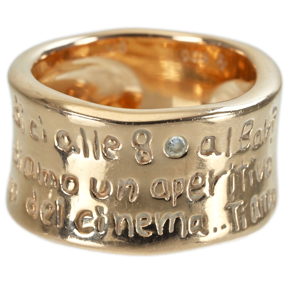 PONTE VECCHIO K18 Diamond Ring: Brand:PONTE VECCHIO Model No.:N/A Diamond:0.08ct Sizs:4.5(US) Material:K18 Accessories:N/A