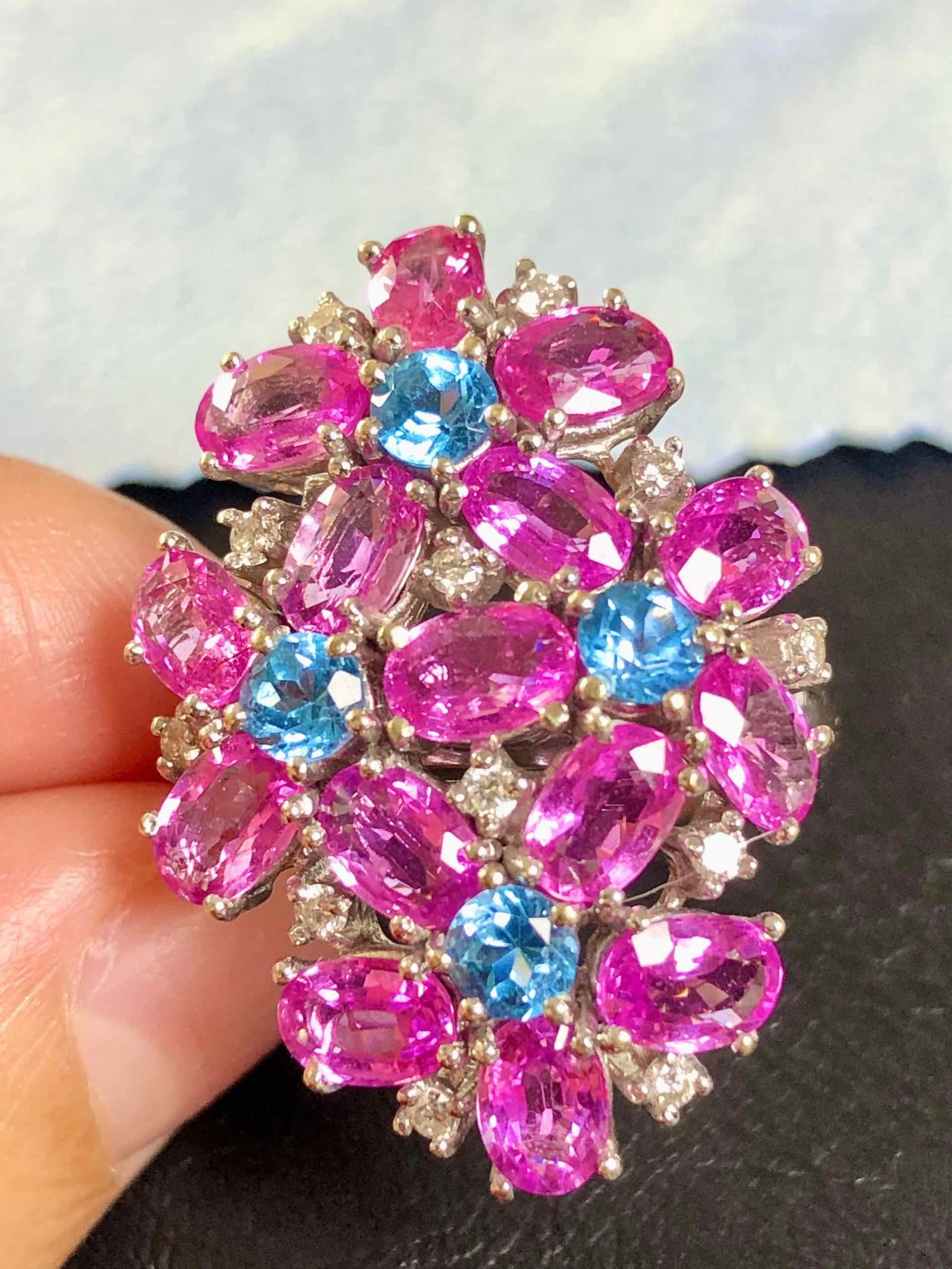 K18 Sapphire ring - 2