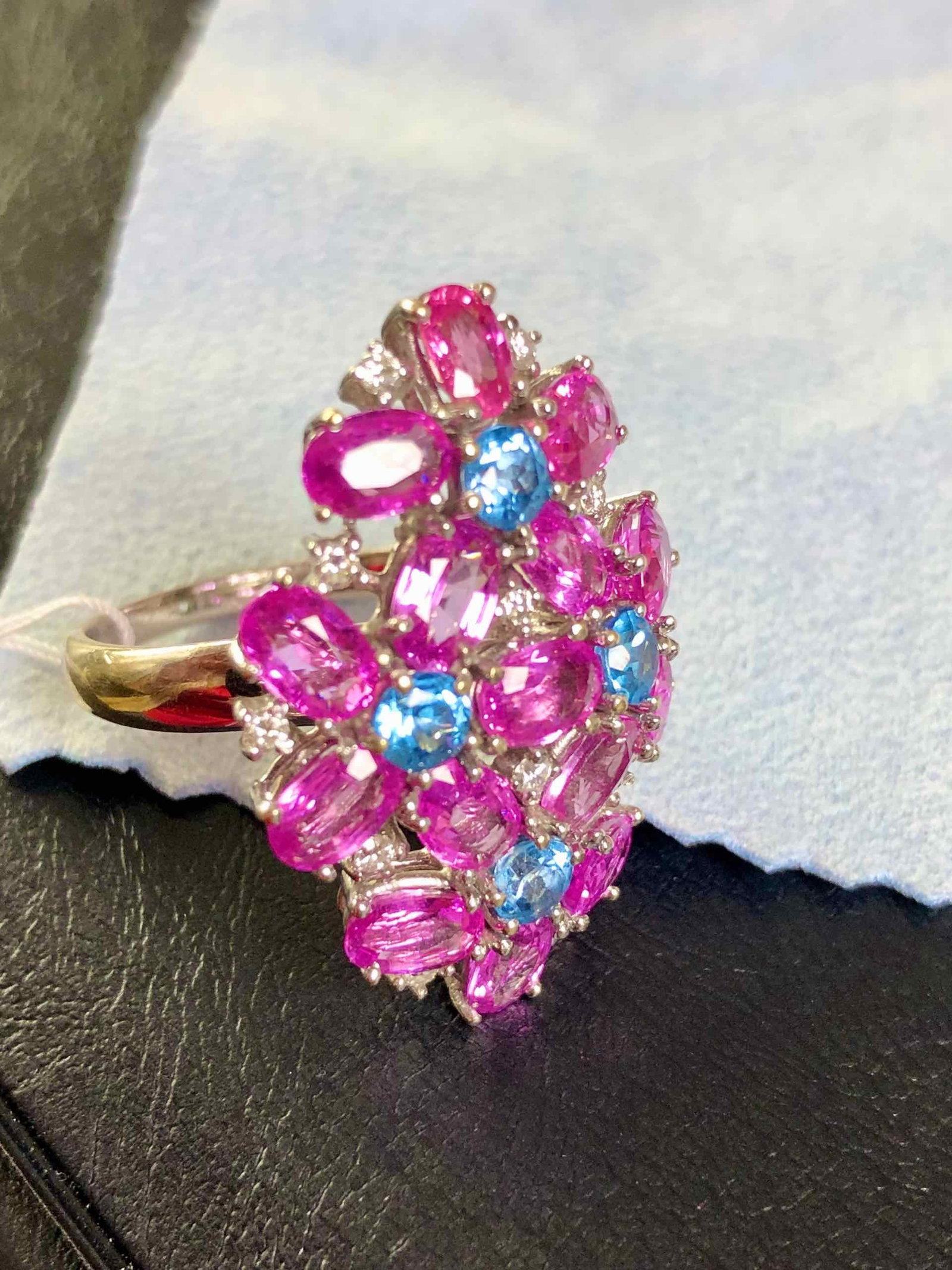 K18 Sapphire ring - 3