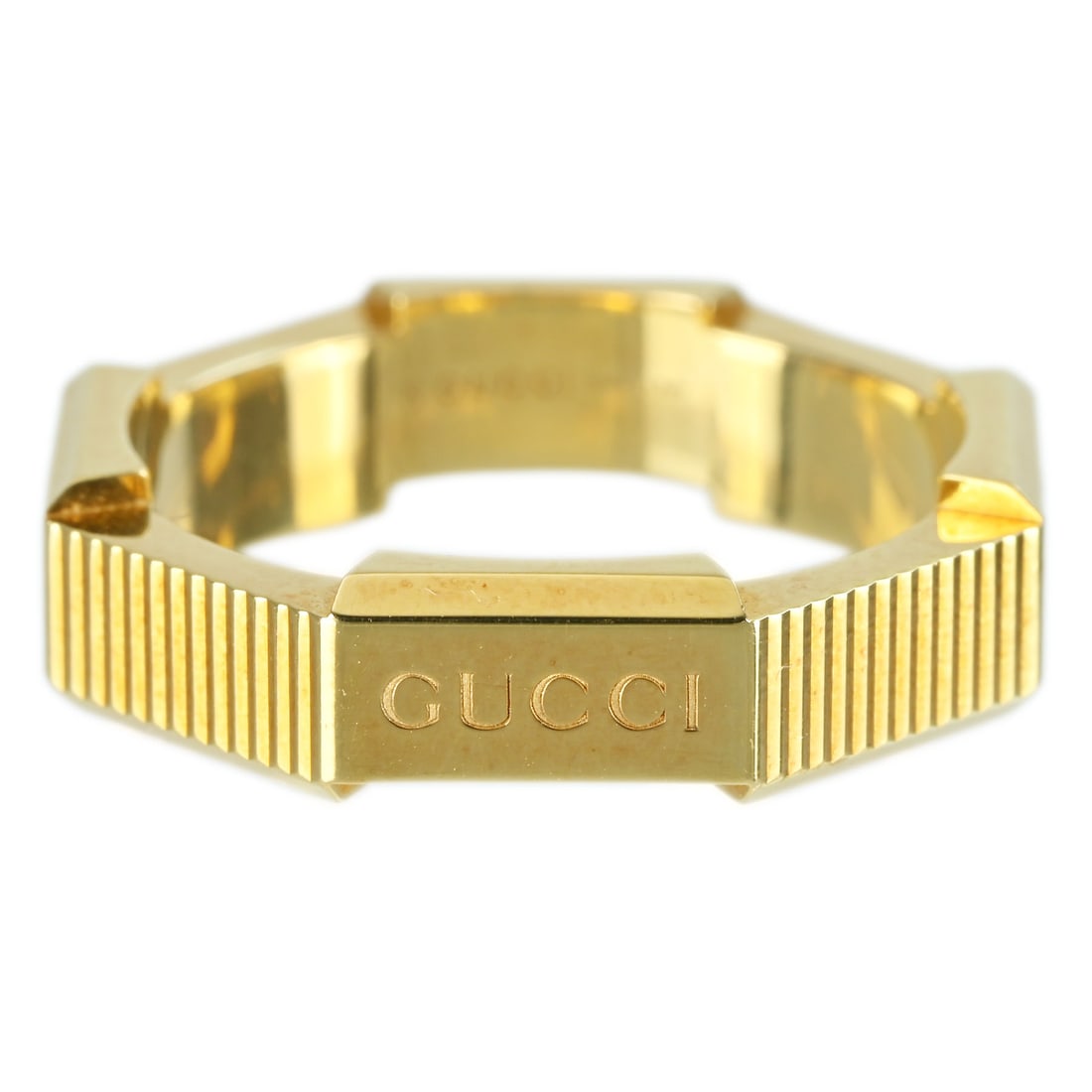 GUCCI K18 Ring: Brand:GUCCI Model No.:N/A Sizs:6(US) Material:K18 Accessories:N/A