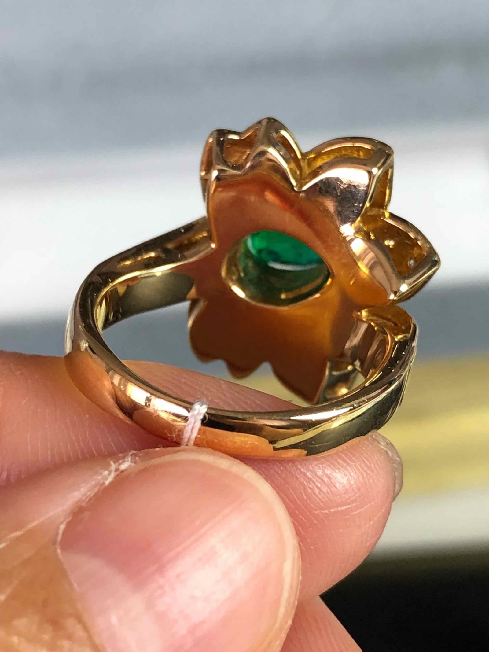 K18YG EMERALD Ring - 3