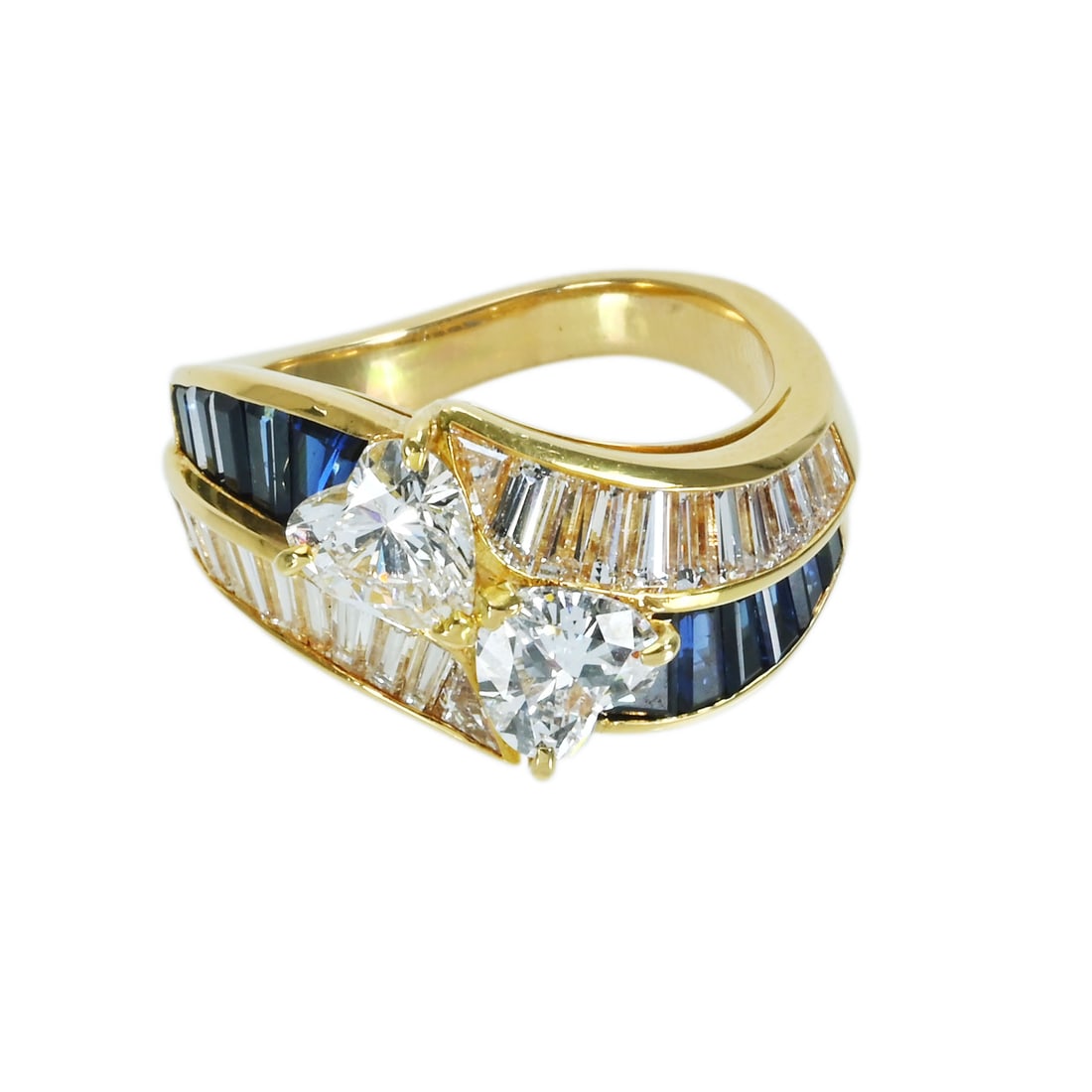 VAN CLEEF ARPELS VCA K18 Sapphire Diamond Ring: Type: Ring Metal:K18 White Gold Sapphire:1.47ct Diamond:3.07ct Size:6.5(US) Signed By: VAN CLEEF ARPELS