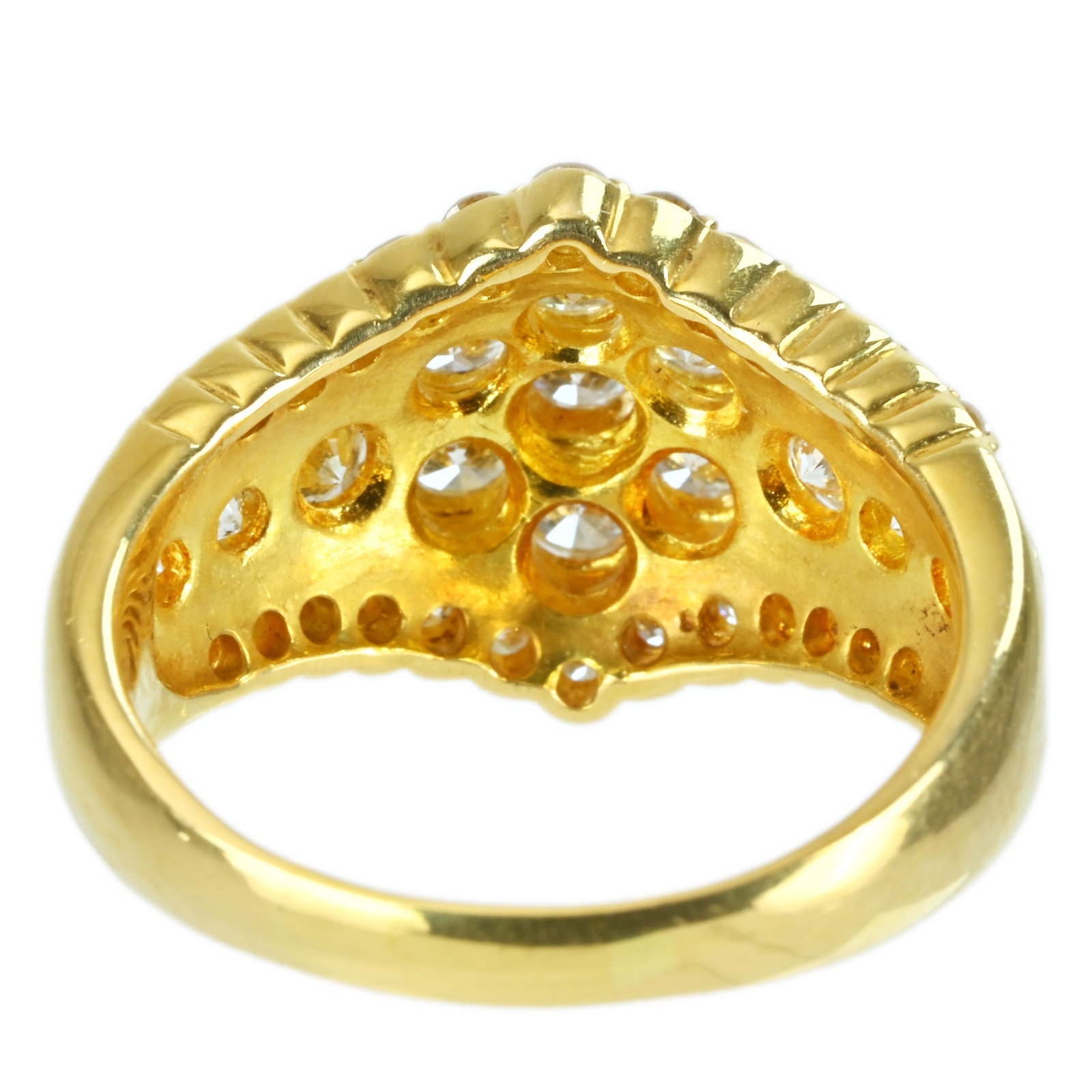 K18YG DIAMOND RING - 4