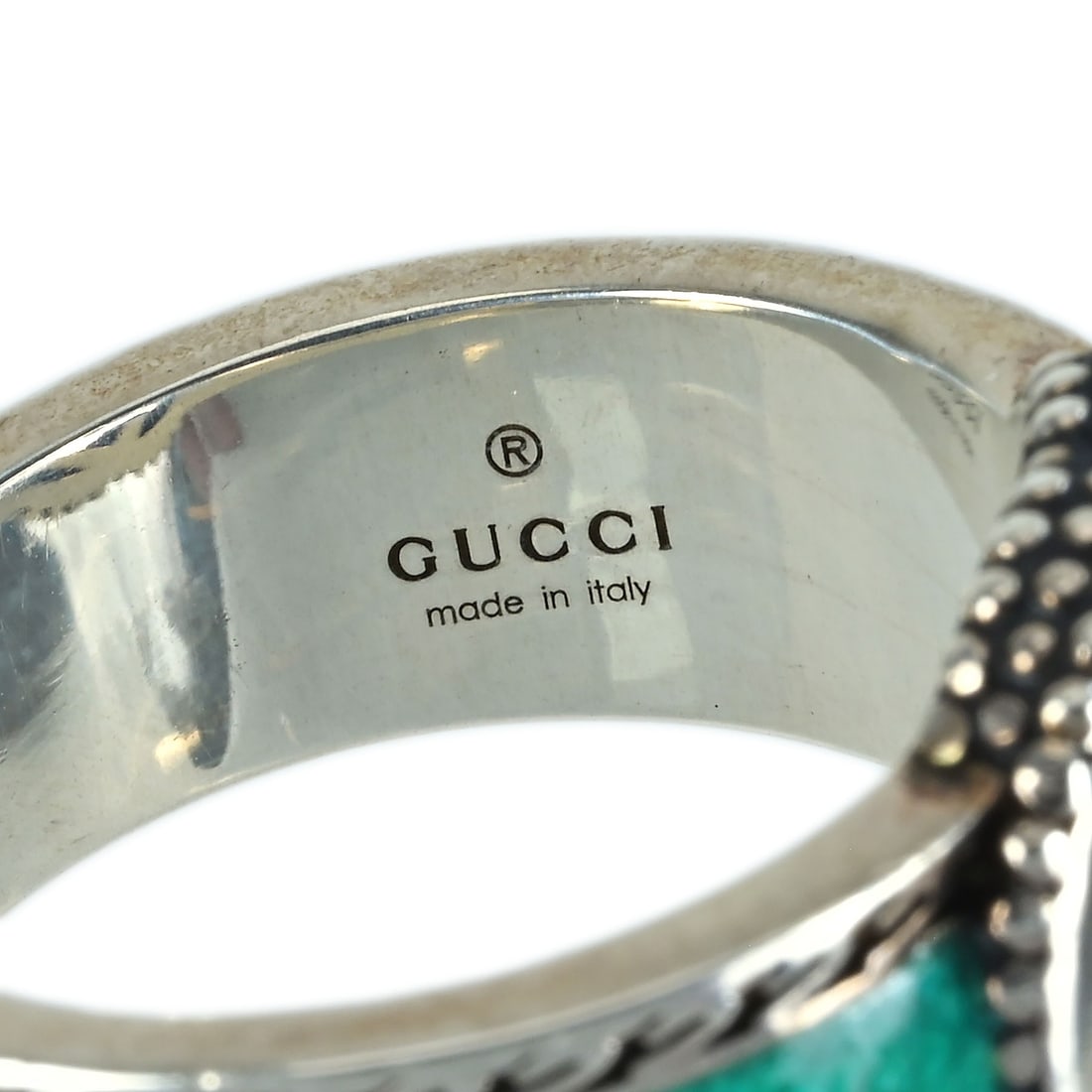 GUCCI SV Inter locking G Ring - 2