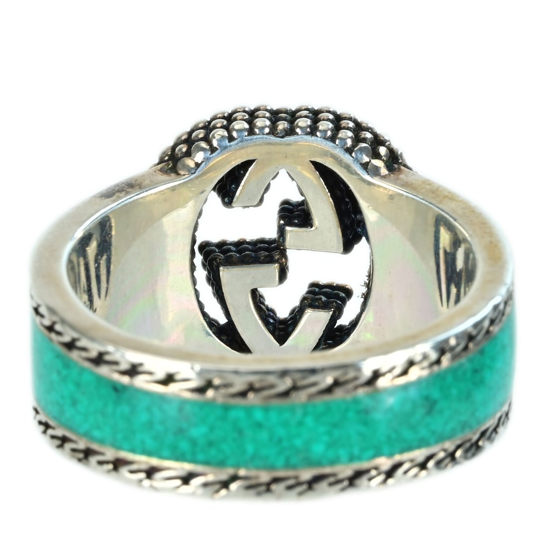 GUCCI SV Inter locking G Ring - 3