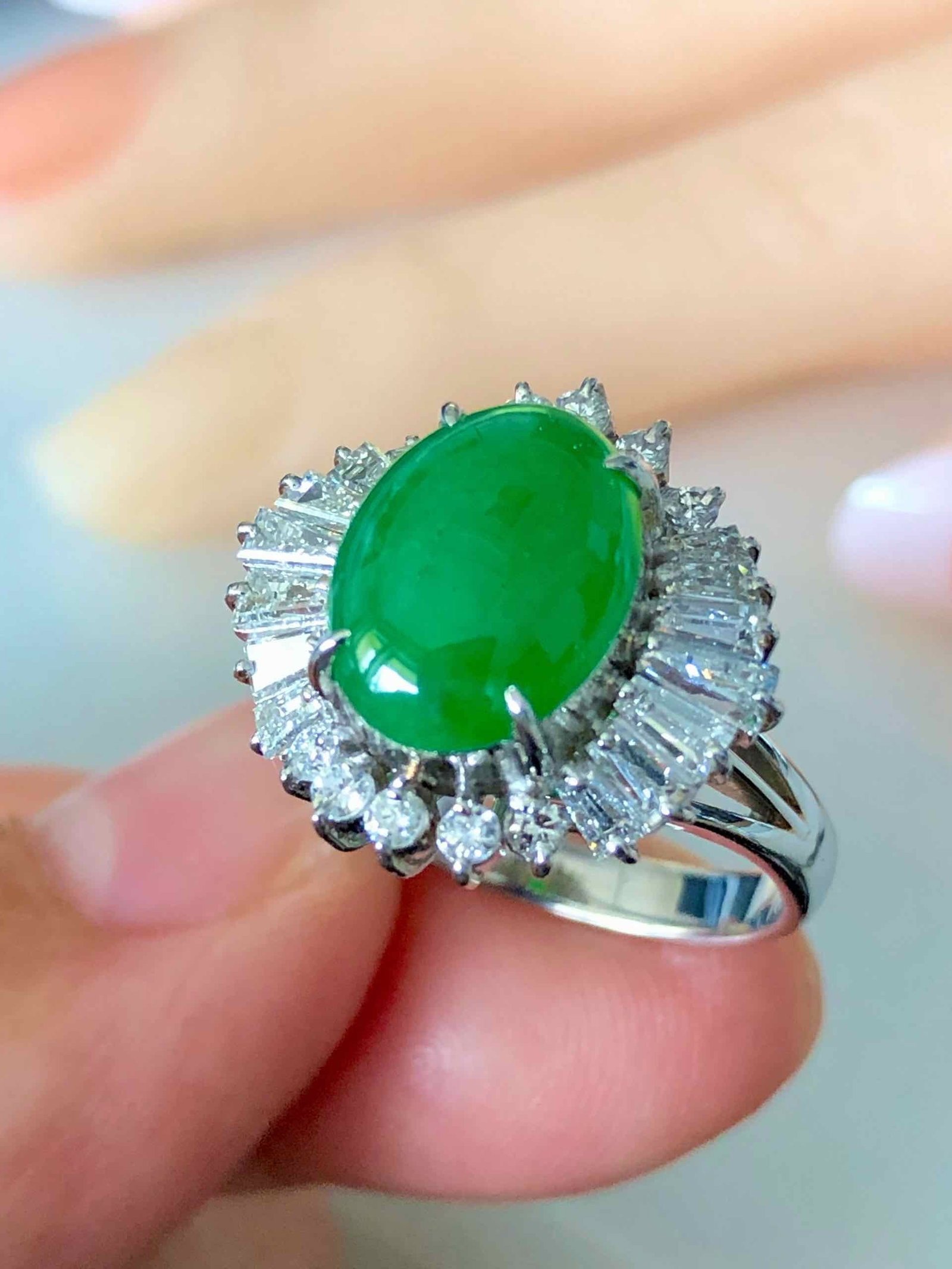 PT900 JADE RING - 2