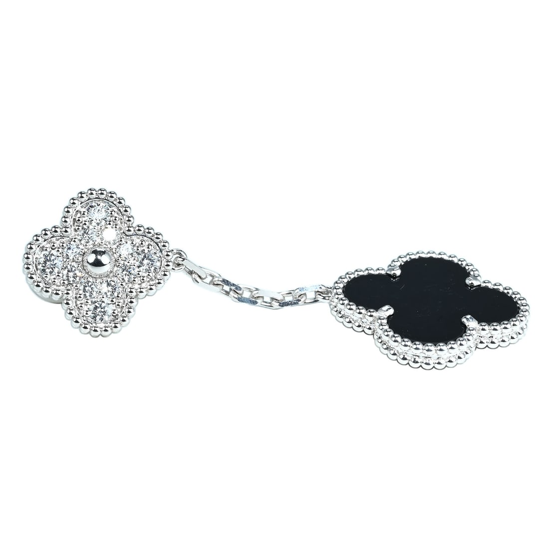 Van Cleef Arpels K18WG Diamond Earrings: Type:EARRING Item ame:Van Cleef Arpels K18WG Diamond Earrings Brand:VAC Metal:18K Accessories:N/A