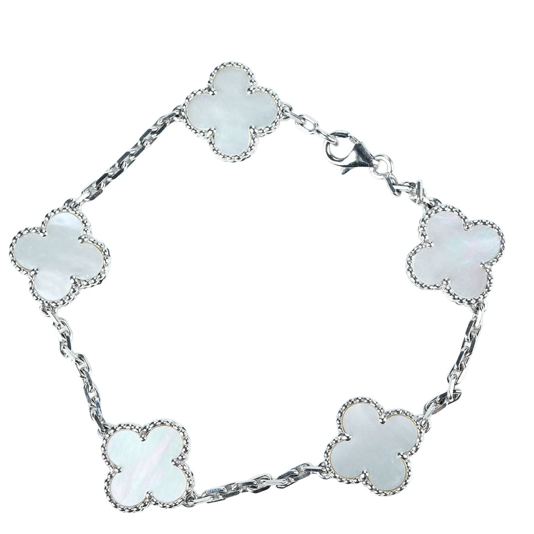 Van Cleef & Arpels K18WG BRACELET: Type:BRACELET Item Name:Van Cleef & Arpels K18WG BRACELET Brand:VAC Metal:18K Size:19cm Accessories:certificate