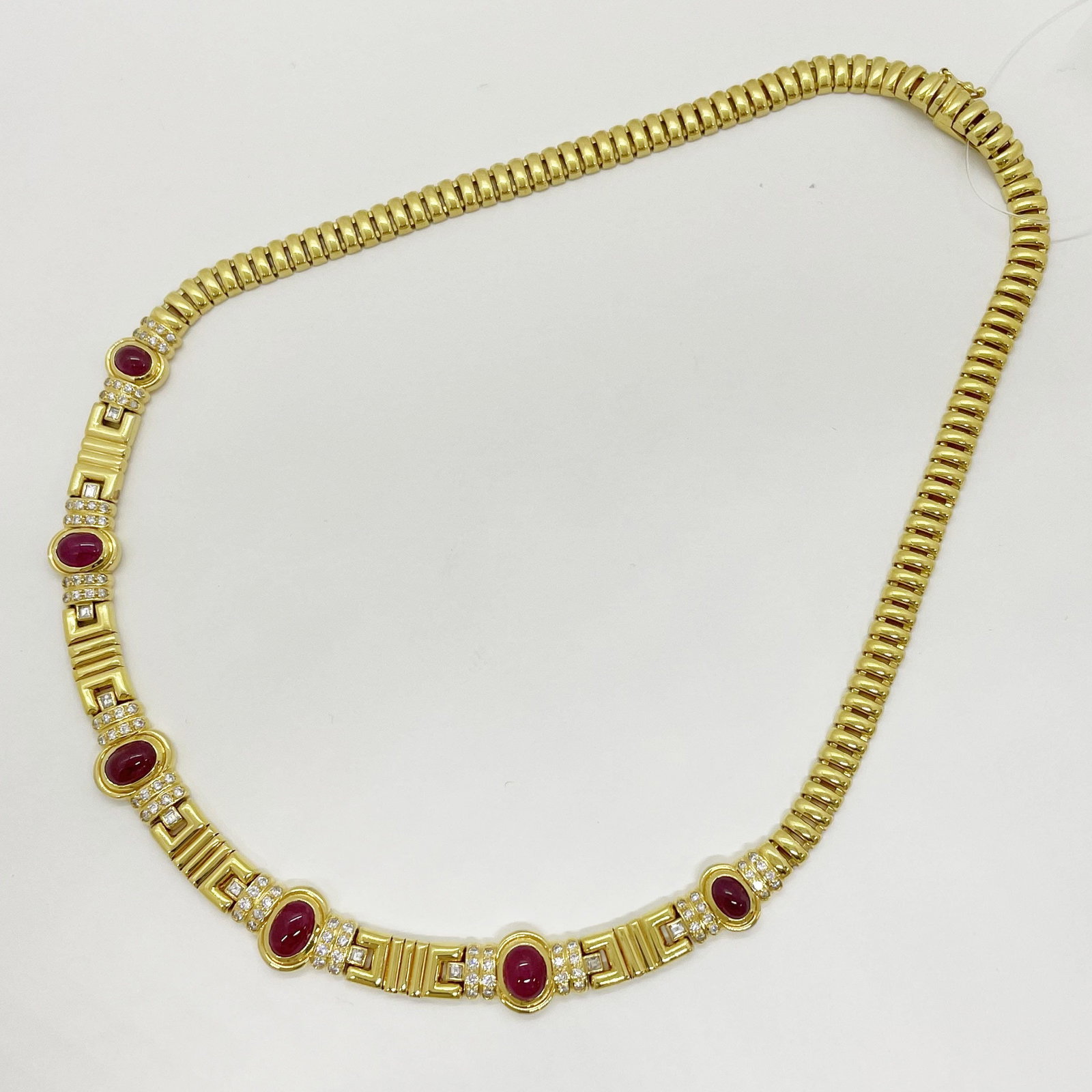 k18 Ruby Necklace: Type:Necklace Diamond:1.63ct Ruby:8.98ct Metal:18K Size:40# Accessories:N/A
