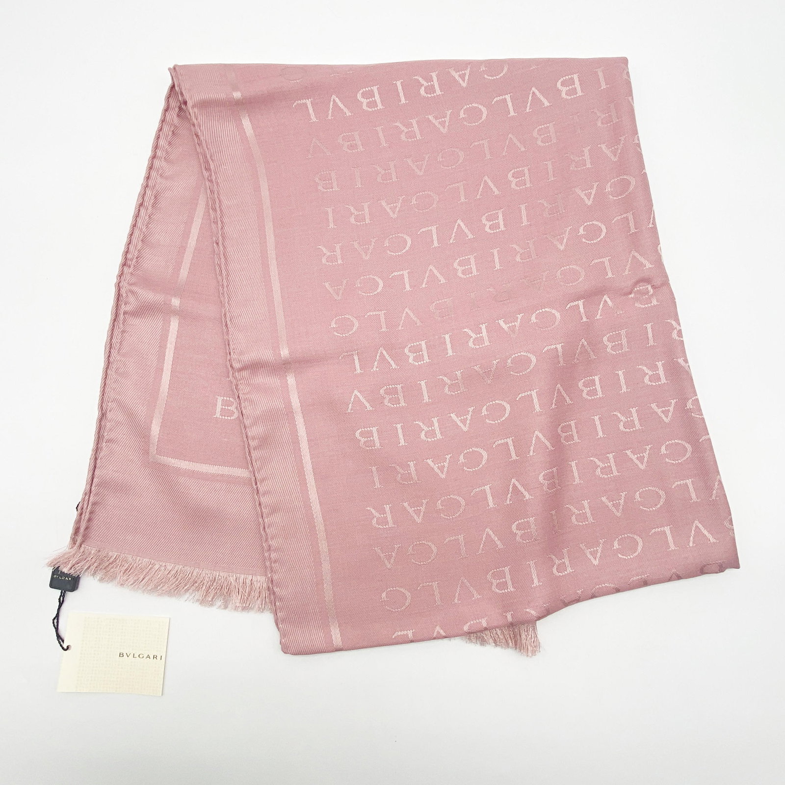 BVLGARI BULGARI Sciarpa Rosa Silk Scarf: Item Name:Bulgari Sciarpa Rosa Seta Brand:BVLGARI Model No.:07942962 Sizs:180cm*90cm Material:Silk/Wool Accessories:N/A