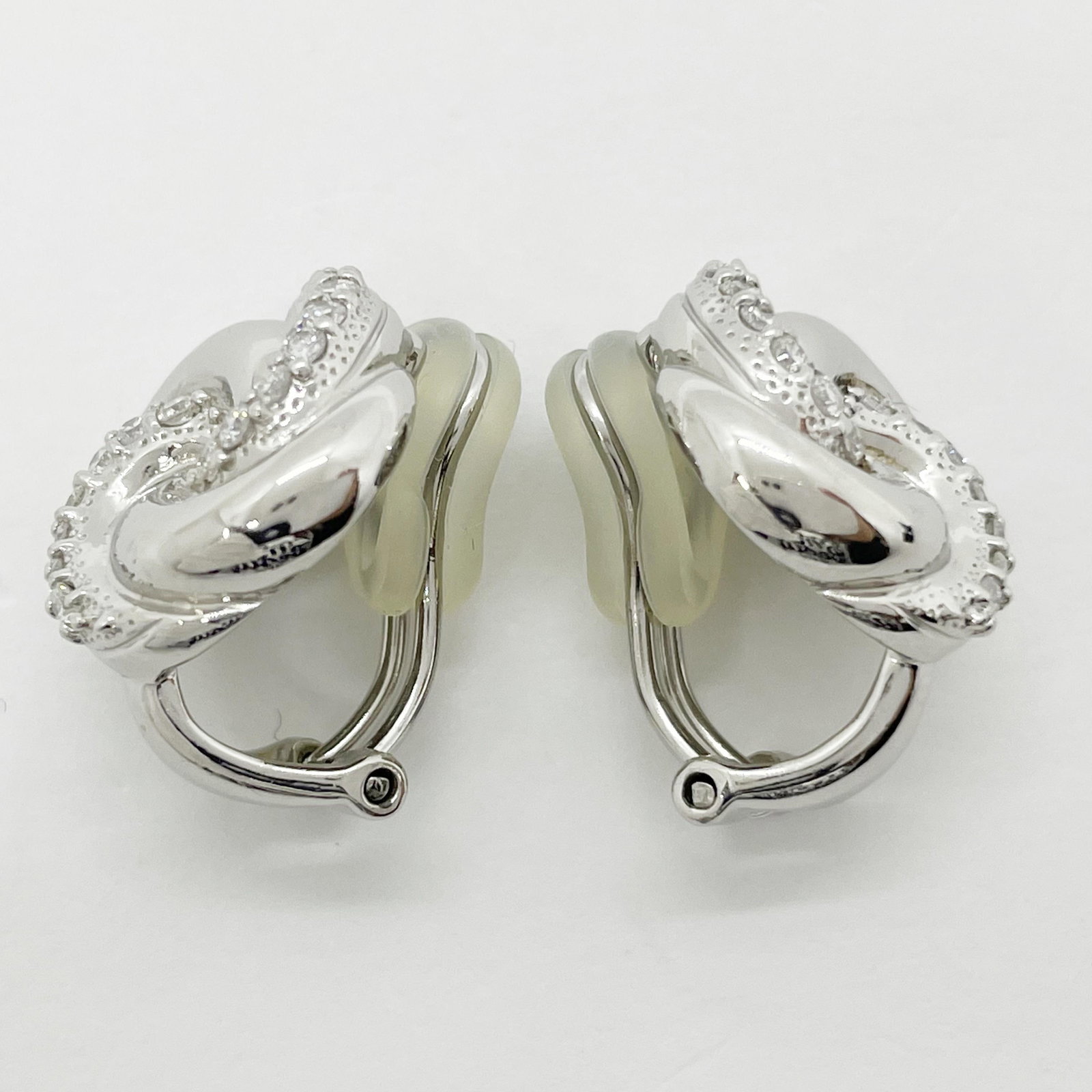 Pt900 Diamond Earring - 2