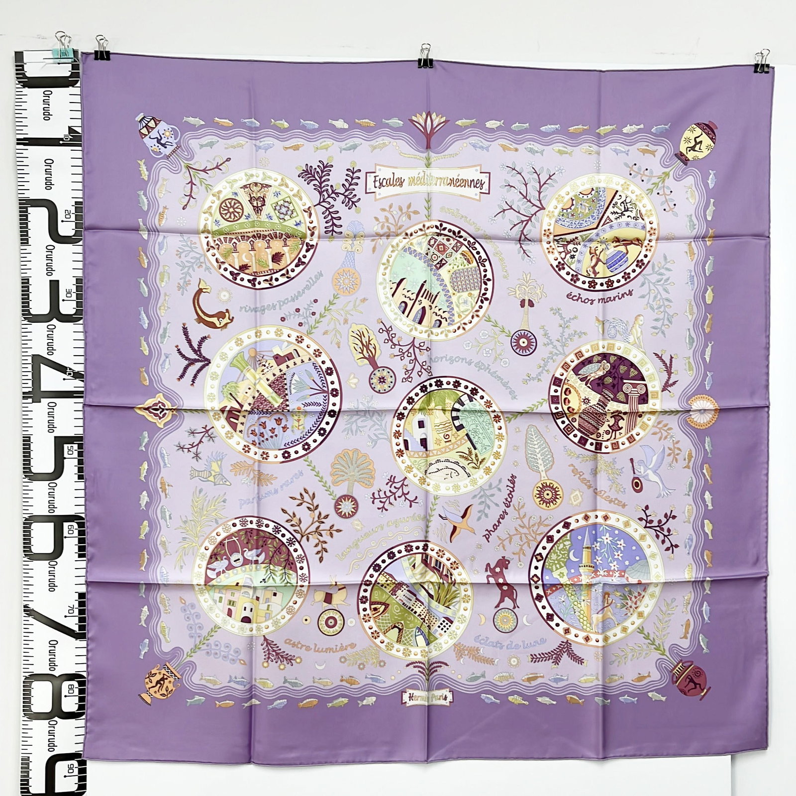 HERMES Carre 90 Le Port de la Mediteranee: Item Name:Hermes Carre 90 Le Port de la Mediteranee Brand:Hermes Model No.:N/A Sizs:88.5cm*88.5cm Material:Silk Accessories:Box