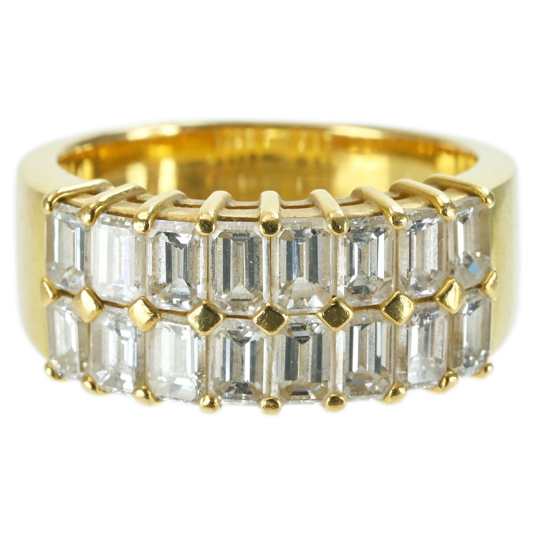 K18YG DIAMOND RING: Type:RING Diamond:2.90ct Metal:18K Size:7(US) Accessories:N/A