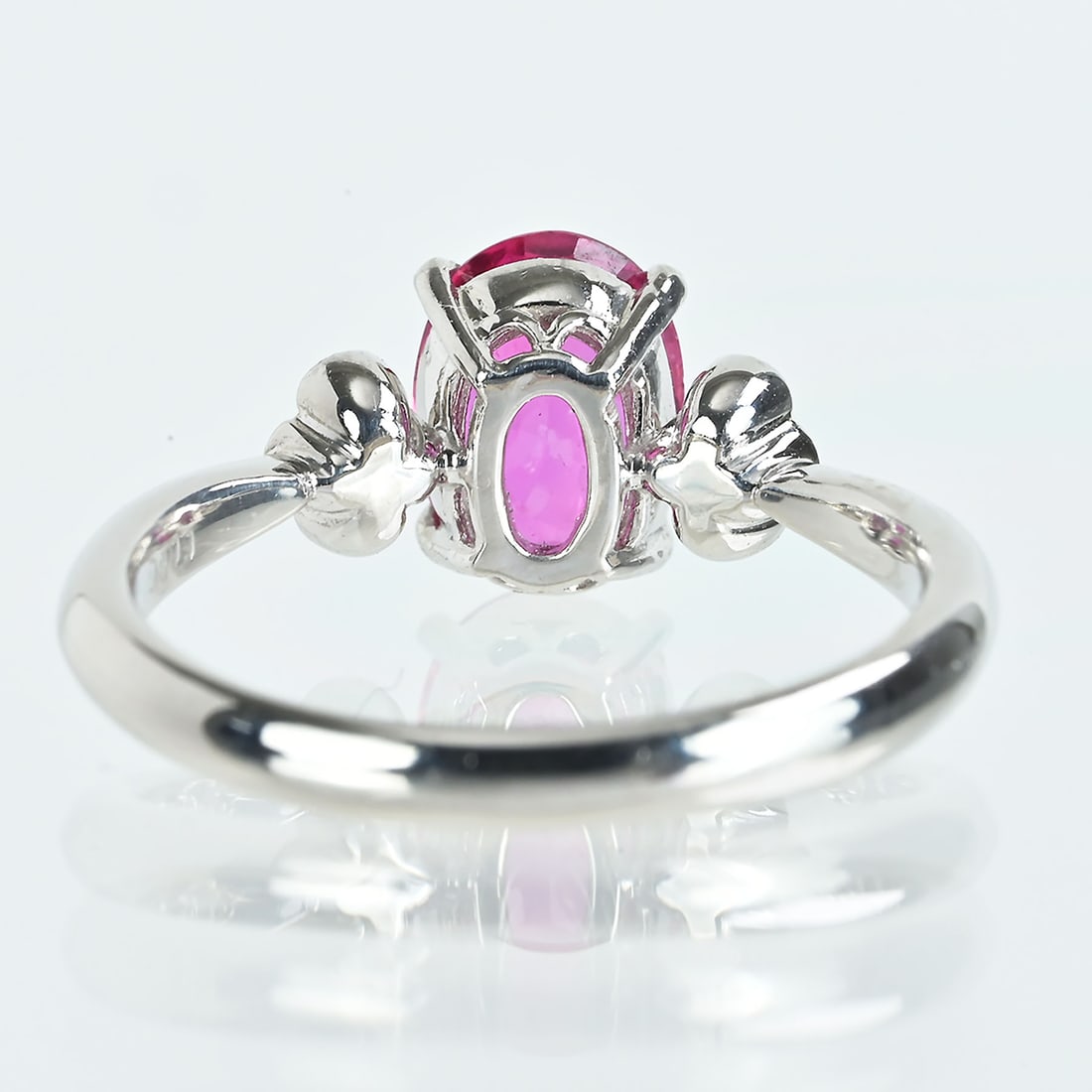 Pt900 Ruby Ring - 4