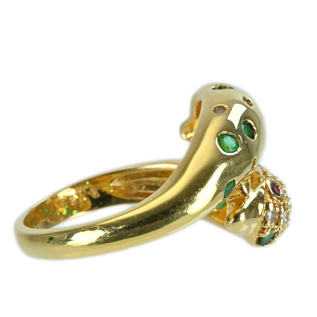 K18 Emerald Diamond Ring - 3