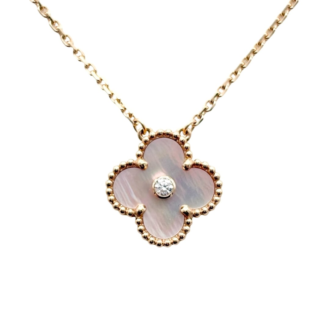 Van Cleef & Arpels K18 Diamond Necklace: Type:Necklace Item Name:Van Cleef & Arpels K18 Diamond Necklace Brand:VAC Metal:18K Accessories:certificate