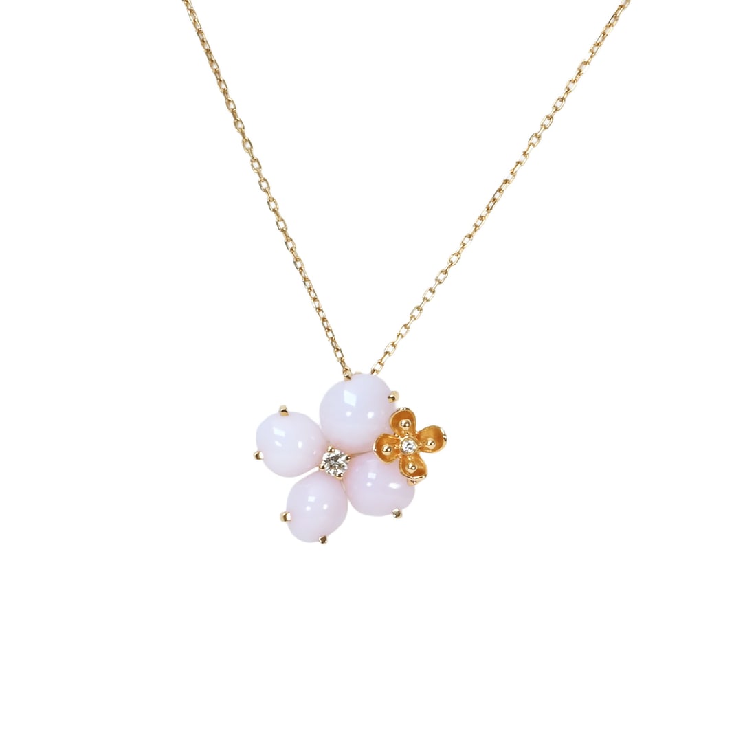 CHAUMET K18 Hortensia Opal Pendant Necklace: Brand:CHAUMET Type: Necklace Model No.: N/A Sizs:34cm Material:K18 Signed By: CHAUMETAccessories:N/A