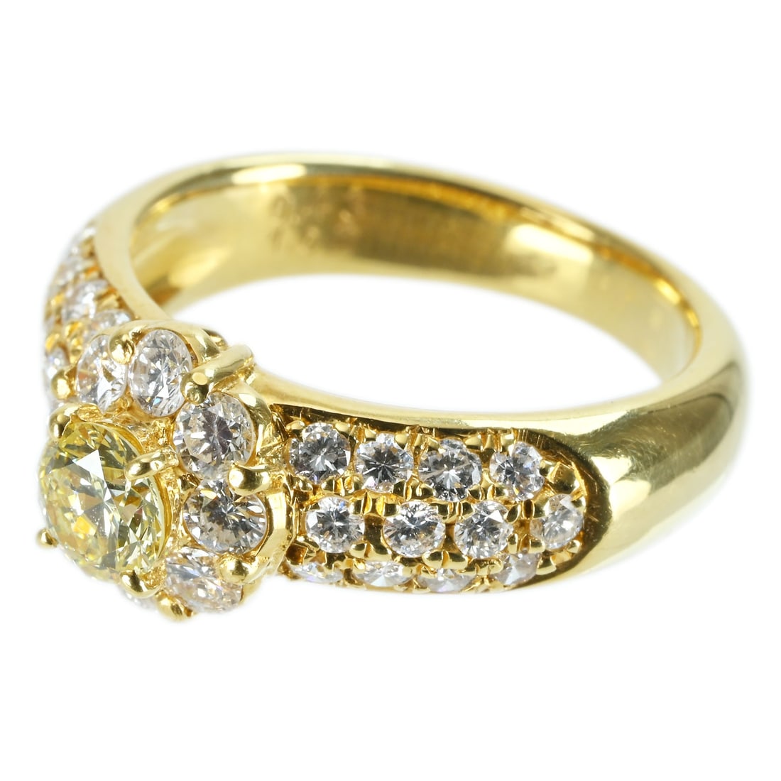 K18YG DIAMOND RING - 2