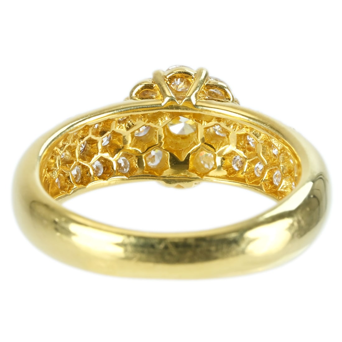 K18YG DIAMOND RING - 3