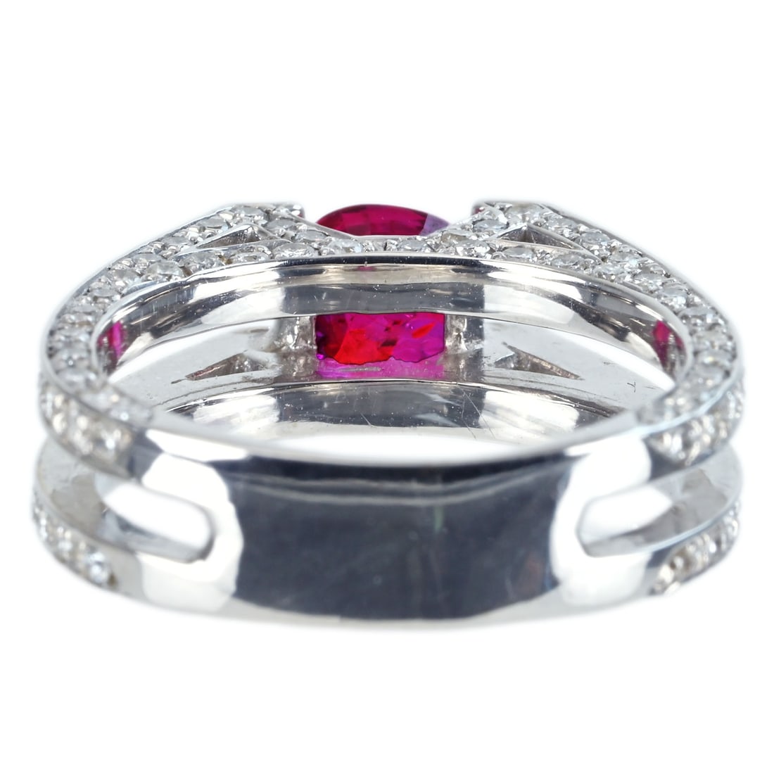 K18WG RUBY RING - 4
