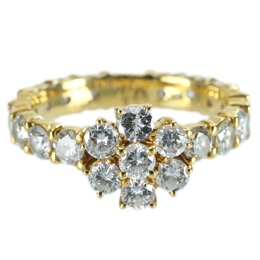 K18YG DIAMOND RING: Type:RING Item Name:K18YG DIAMOND RING Diamond:0.80ct Diamond:1.79ct Metal:18K Size:6.25(US) >Accessories:N/A