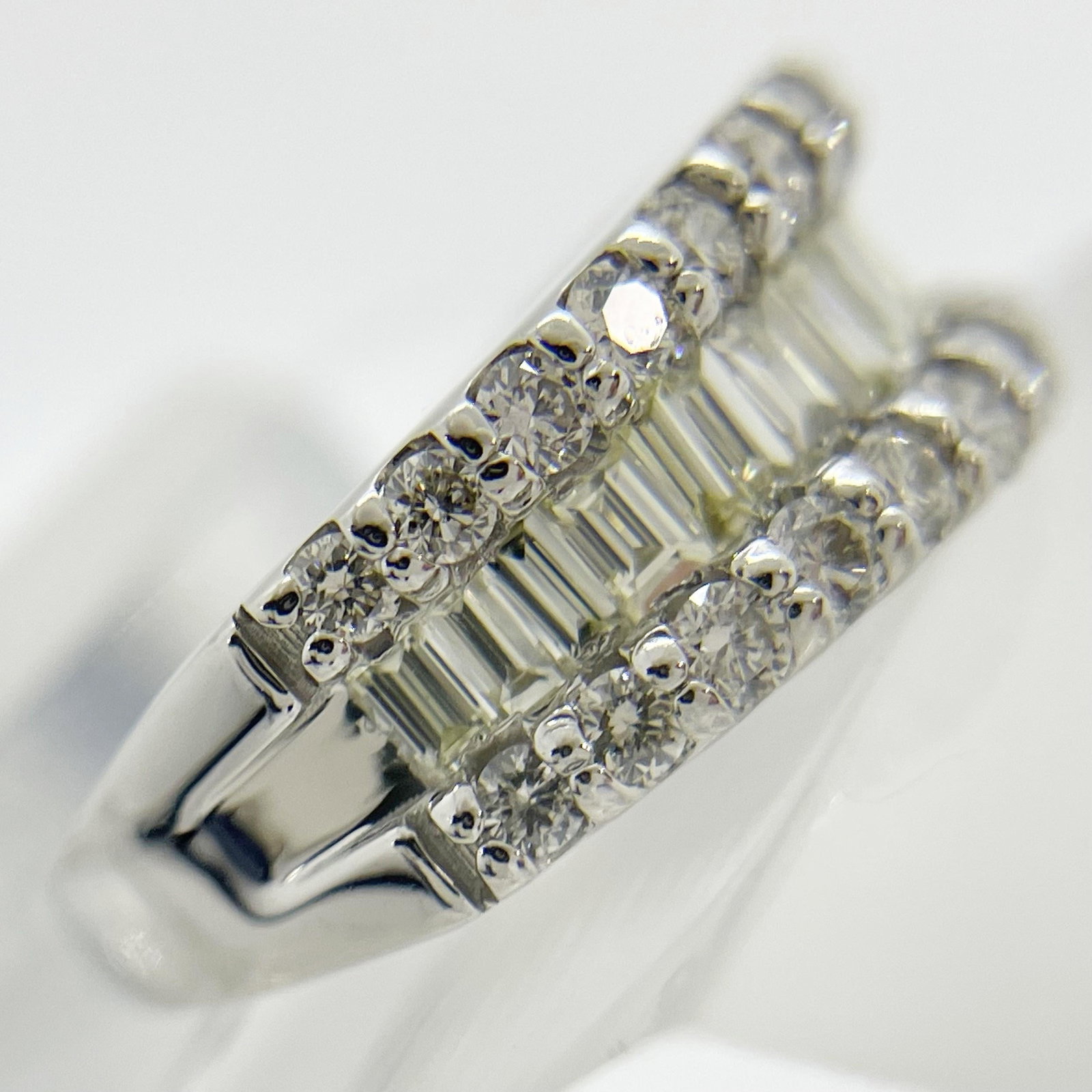 Pt900 Diamond Ring - 3