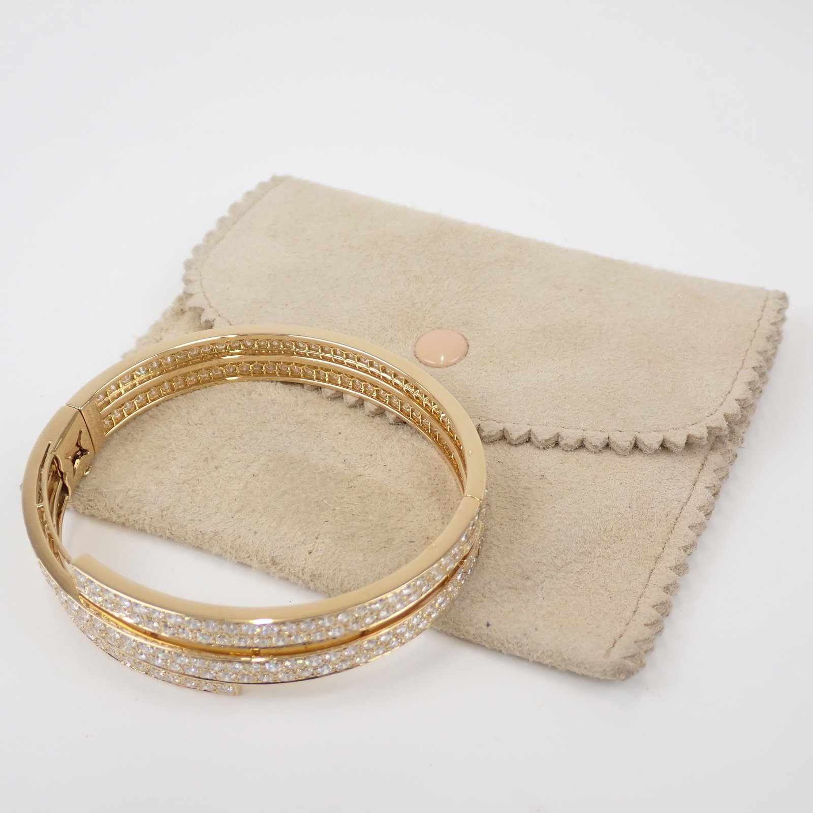 VAN CLEEF ARPELS VCA K18 Diamond Bangle - 4