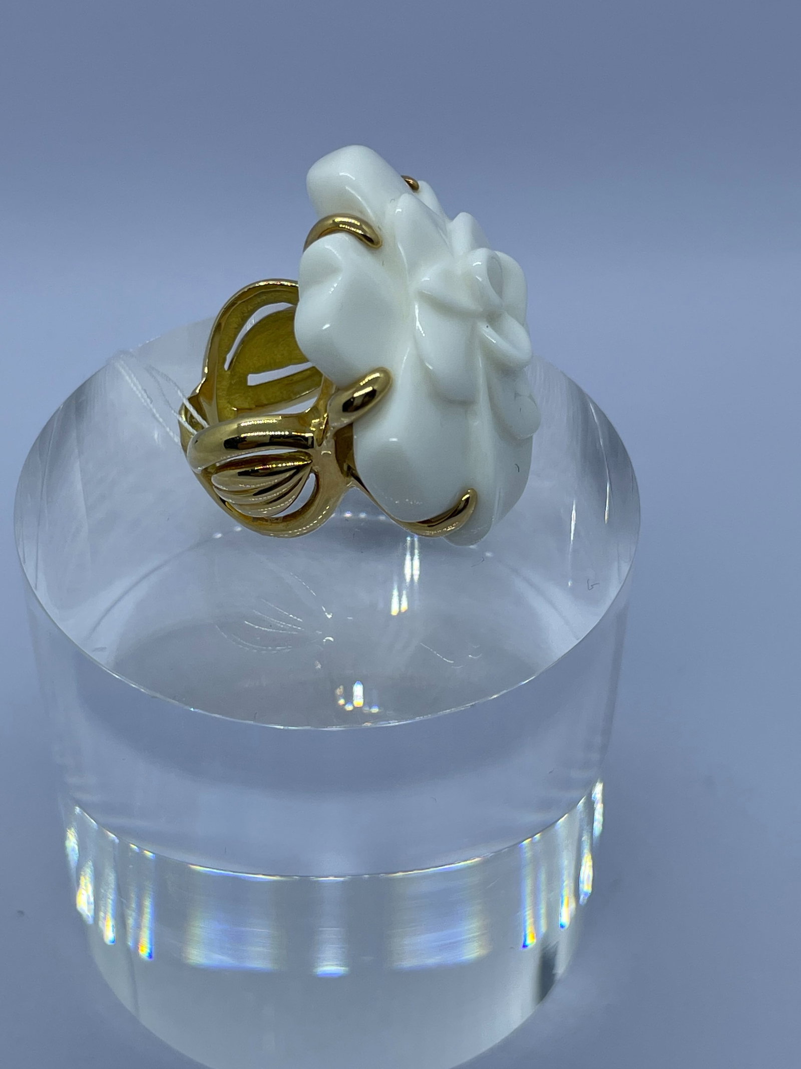 CHANEL K18 Camelia Ring - 3