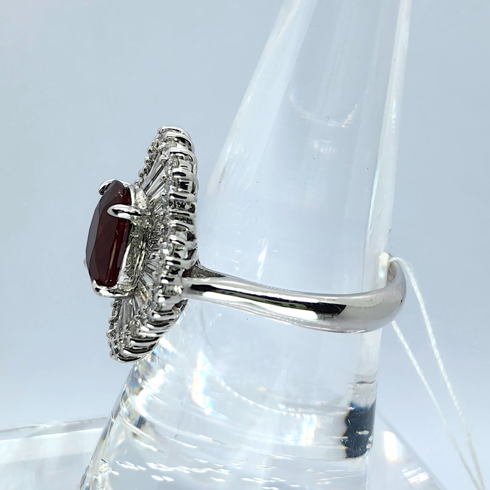 K18 Tanzania NH Deep Red Ruby Diamond Ring - 2