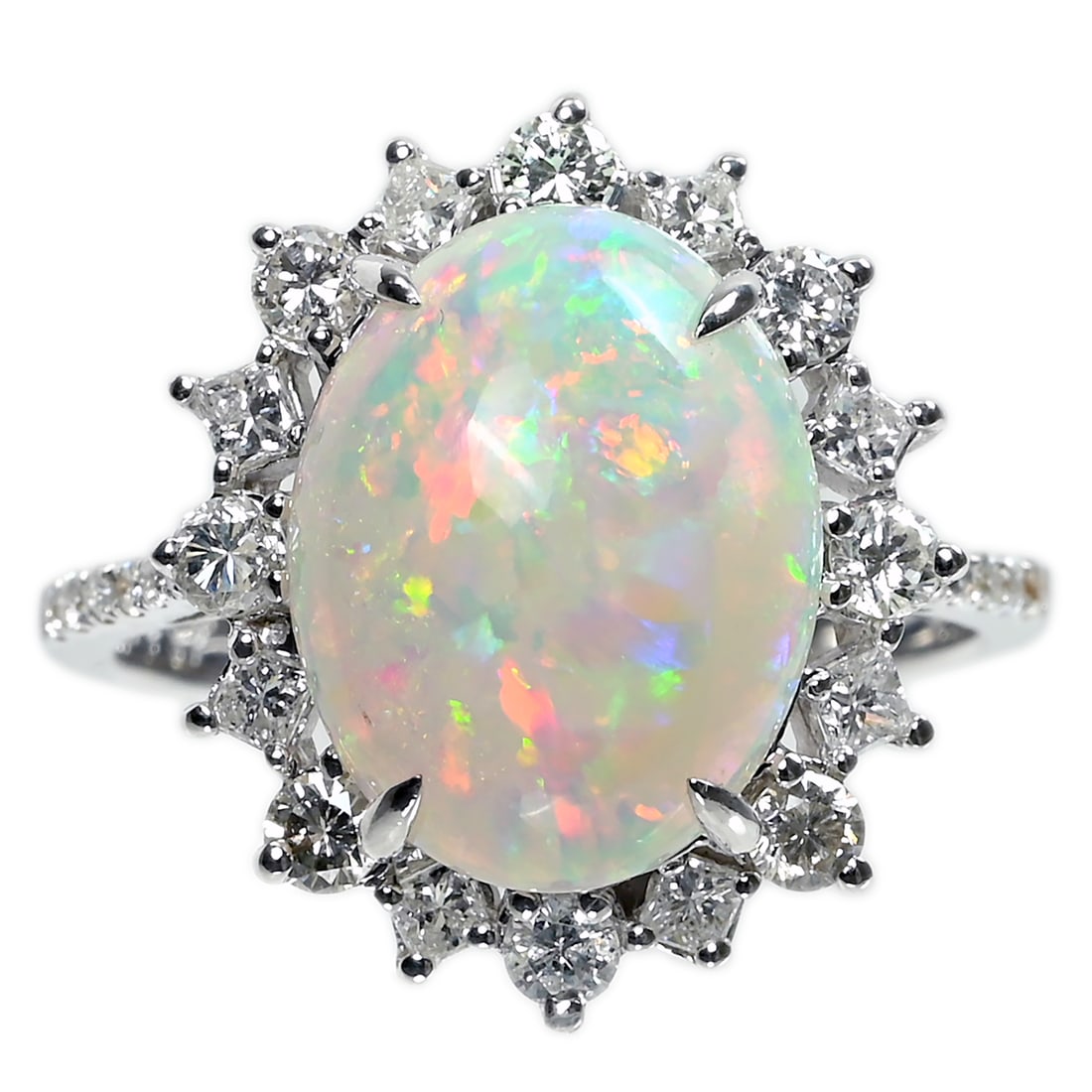 18K Opal Diamond Ring (1 of 4)