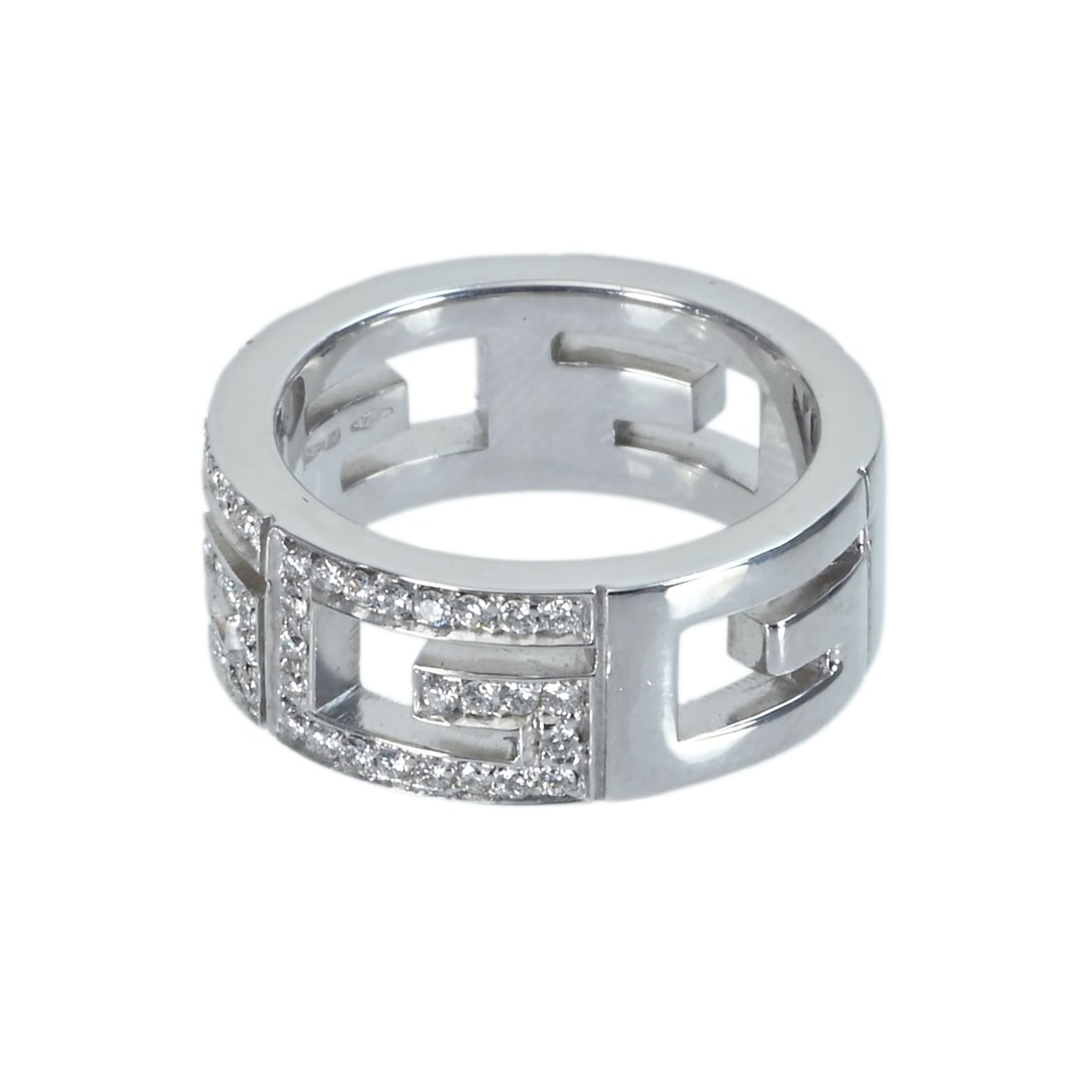 GUCCI 18K Diamond Ring: Brand:GUCCI Model No.:N/A Sizs:5(US) Material:K18 Signed By:GUCCI Accessories:N/A