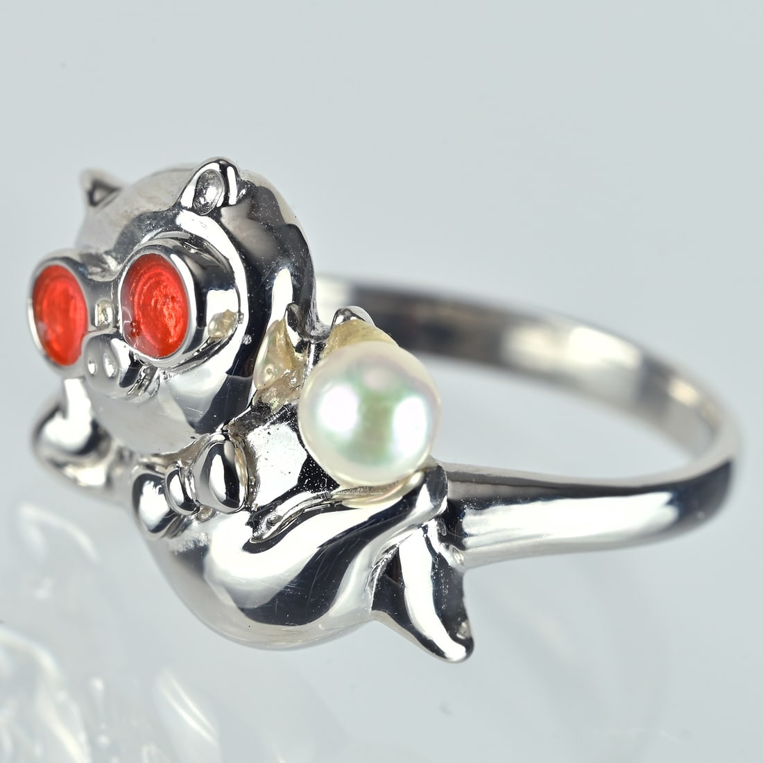 Pt900 Pearl Ring - 2