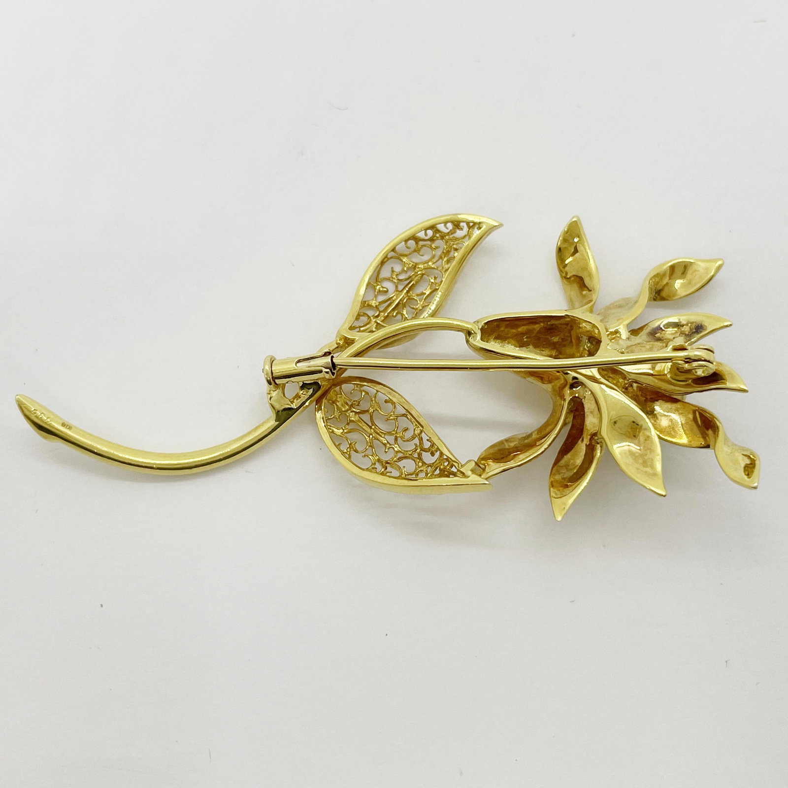 K18 Diamond Brooch - 3