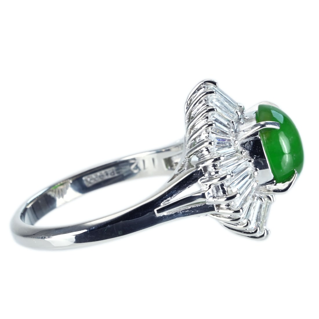 PT900 JADEITE RING - 3