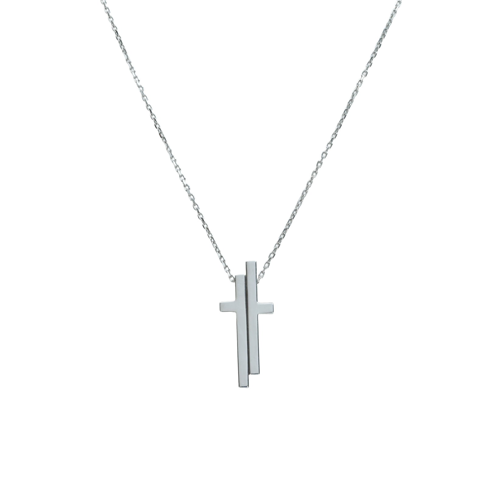 GUCCI K18WG Cross Necklace: Type:Necklace Item Name:GUCCI K18WG Cross Necklace Brand:GUCCI Metal:18K Accessories:N/A