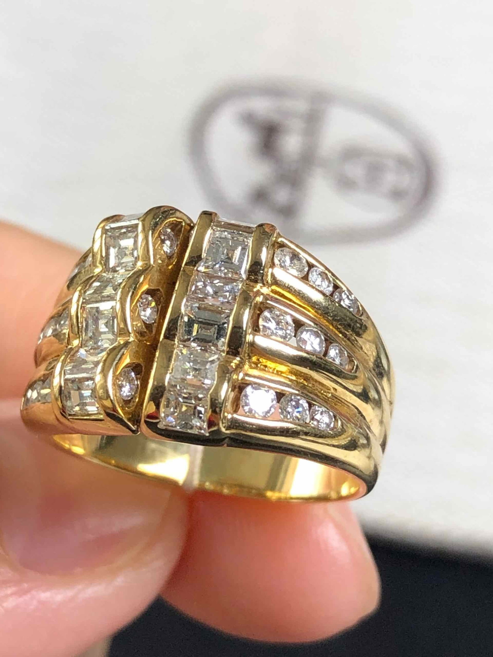 18K Diamond Ring - 3