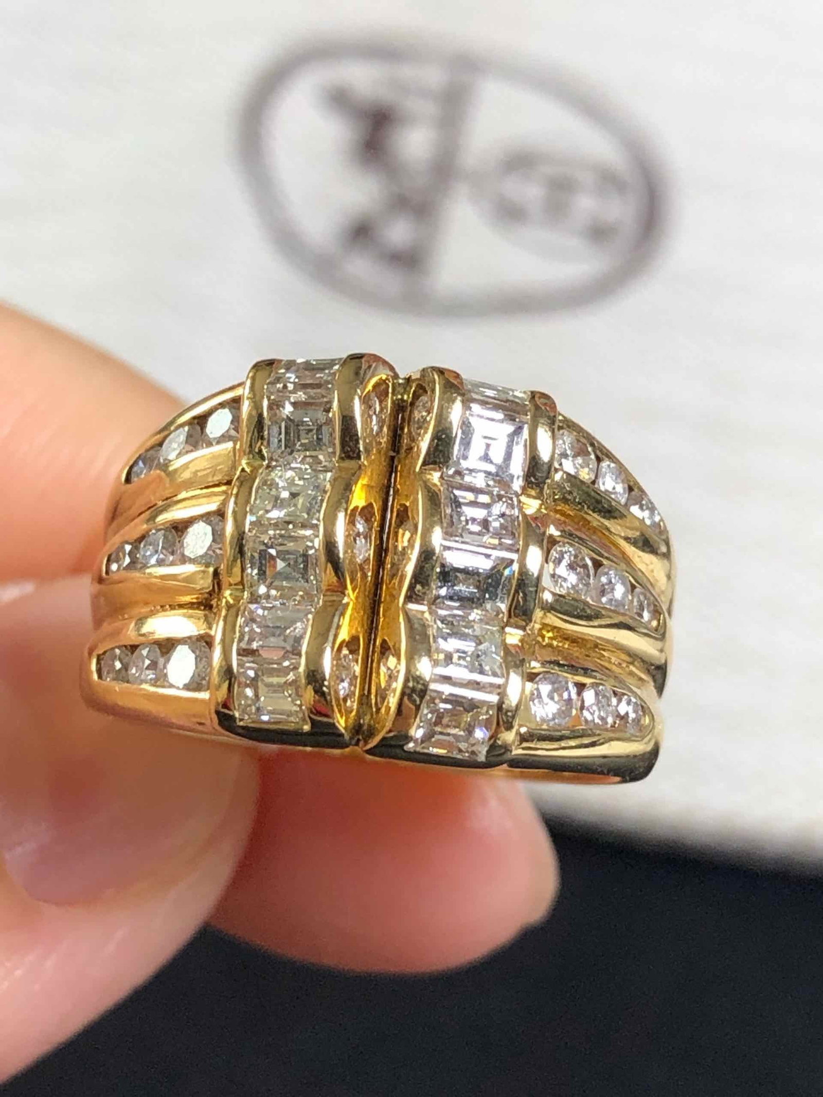 18K Diamond Ring - 4