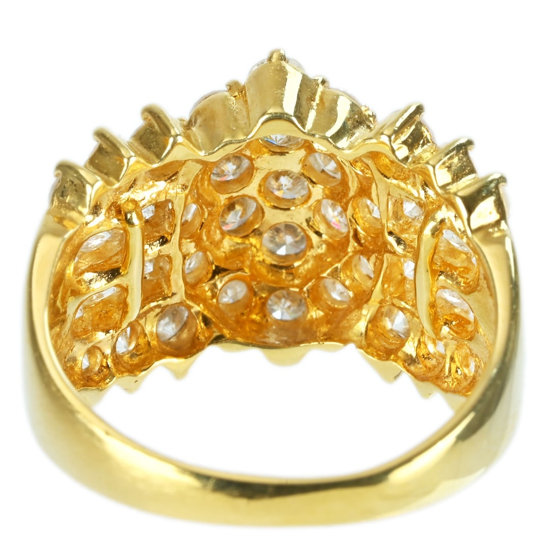 K18YG DIAMOND RING - 4