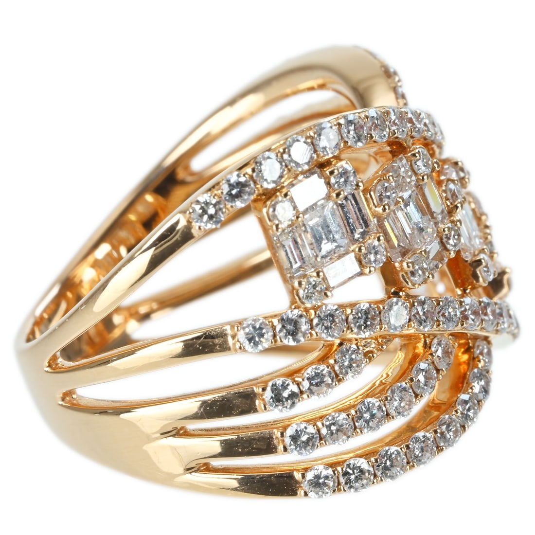 K18PG DIAMOND RING - 3