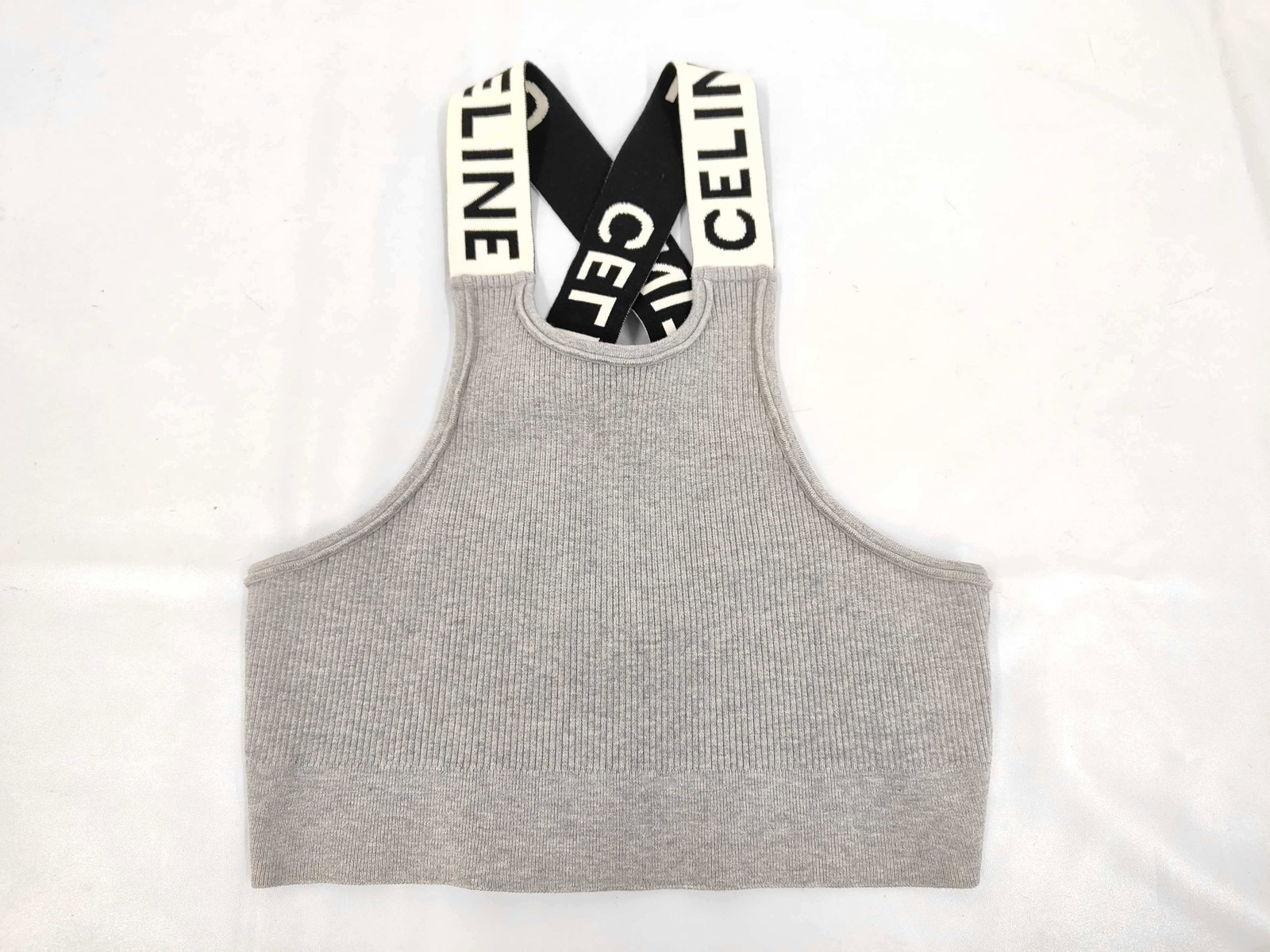 CELINE GREY CROSS BACK BRA (1 of 6)