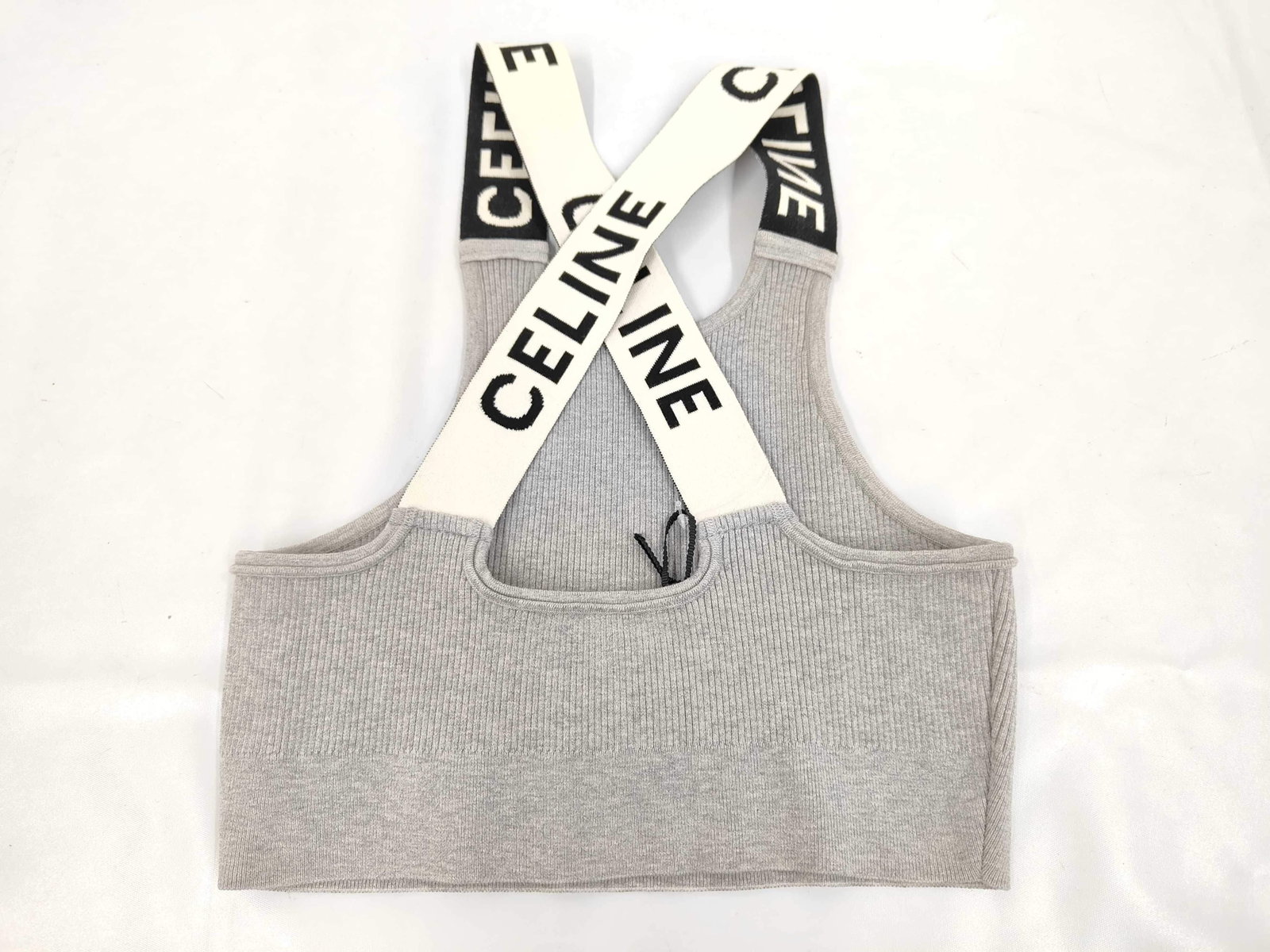 CELINE GREY CROSS BACK BRA - 6