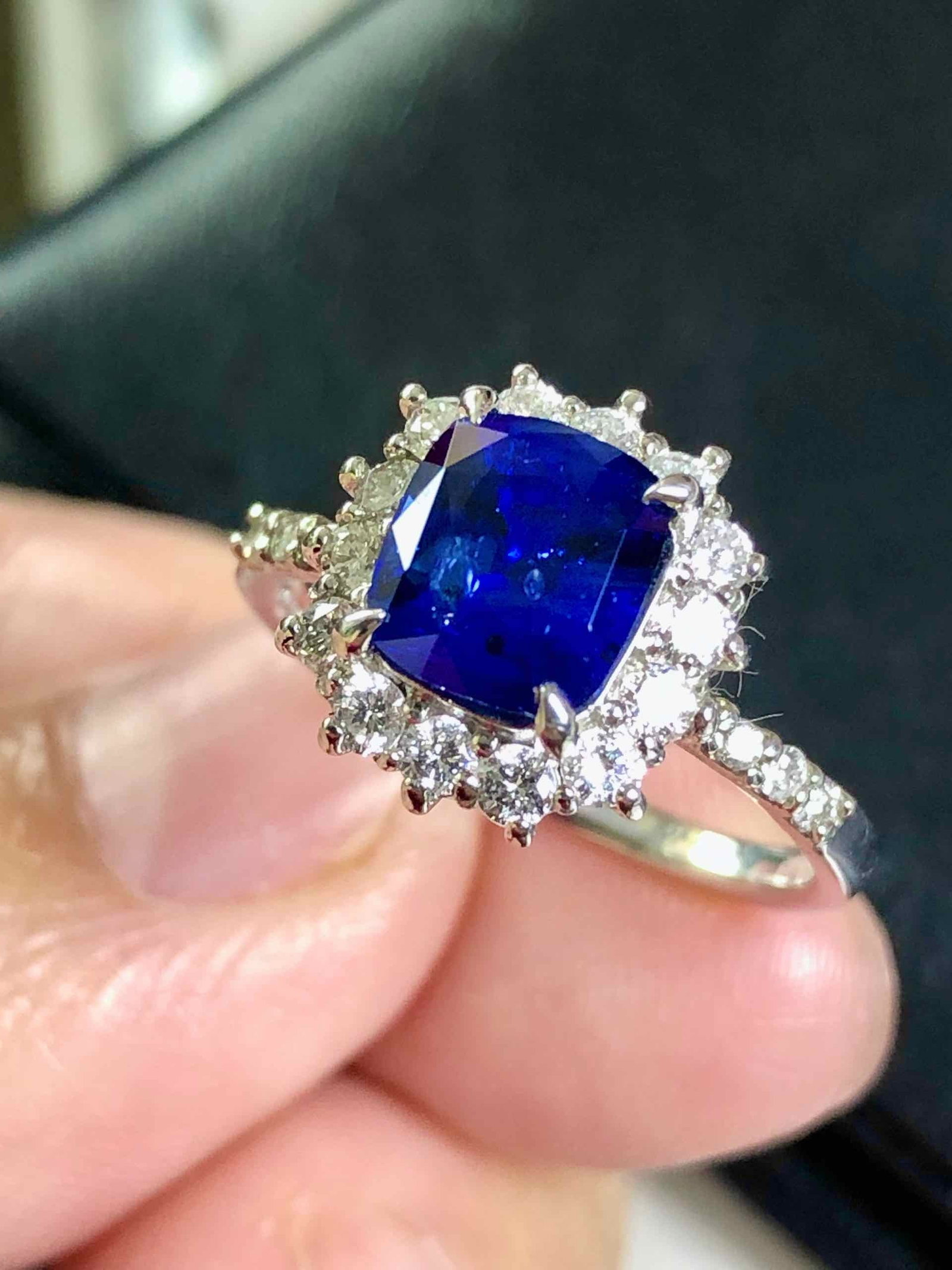 RING PT900 RING SAPPHIRE - 4