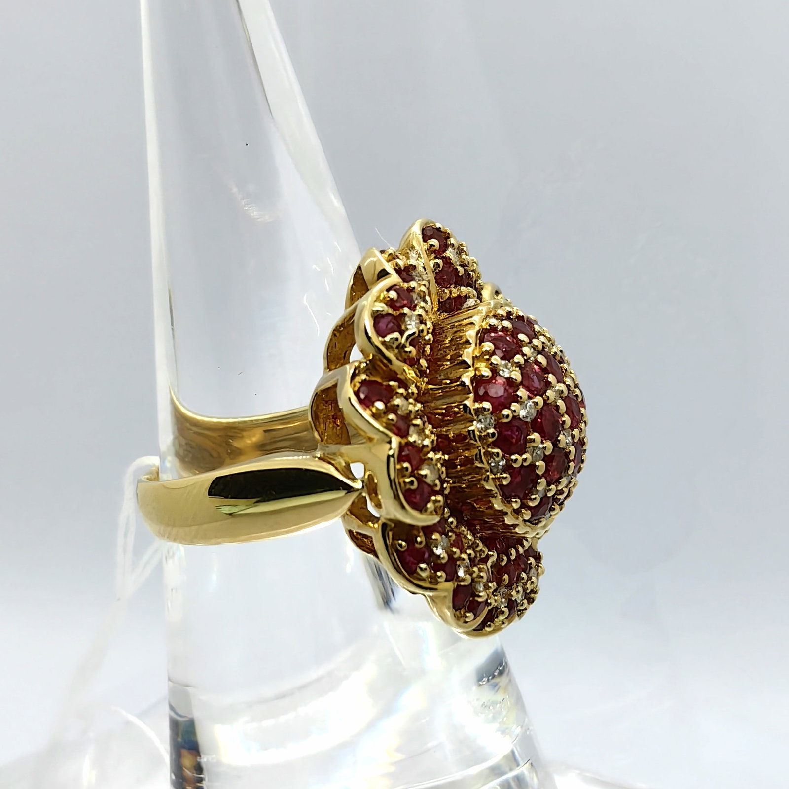 K18 Ruby Diamond Ring - 3