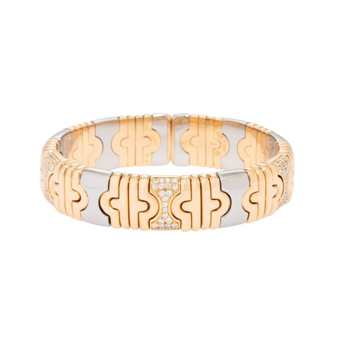 BVLGARI BULAGRI K18 Parentesi Diamond Barcelet: Type: Barcelet Metal:18K Diamond: N/A Size:N/A Signed By:BVLGARI