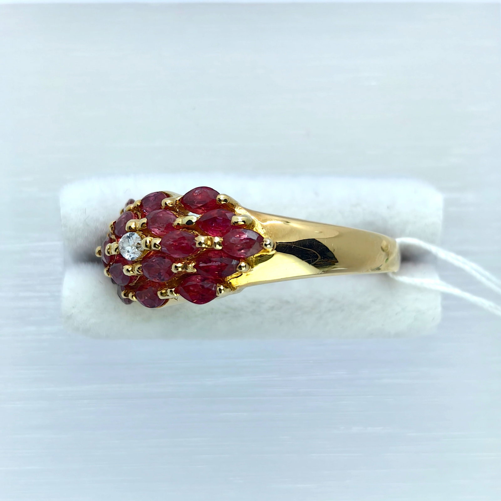 K18 Ruby Diamond Ring - 3