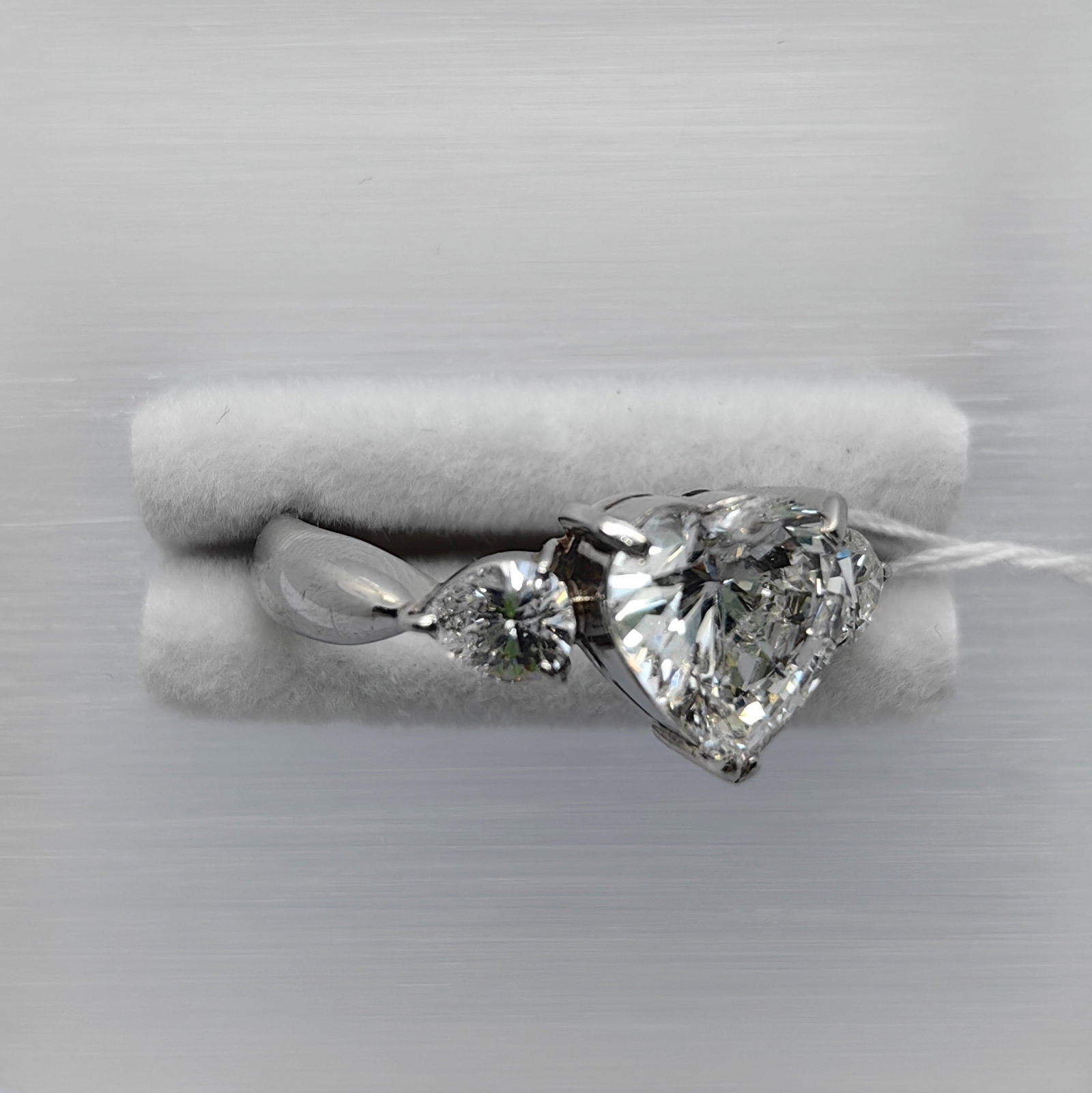 Pt900 Diamond Ring - 2